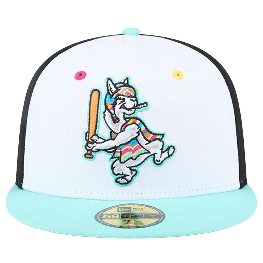 Hickory Crawdads New Era Copa de la Diversión 59FIFTY Fitted Hat - White