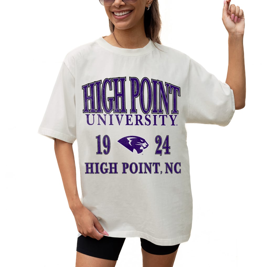 High Point Panthers Gameday Couture Women's Unity Oversized T-Shirt - Cream