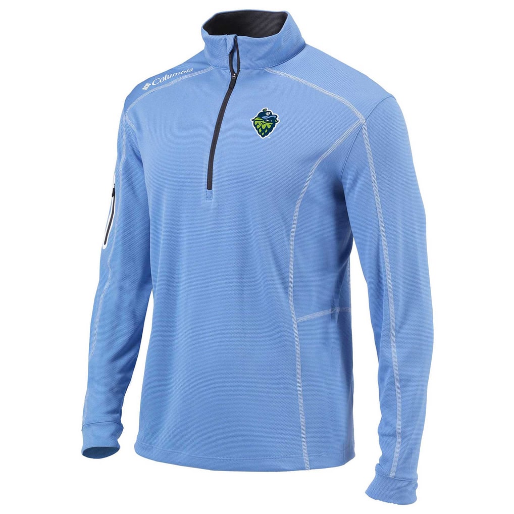  Hillsboro Hops Columbia Omni-Wick Shotgun Quarter-Zip Pullover Top - Light Blue