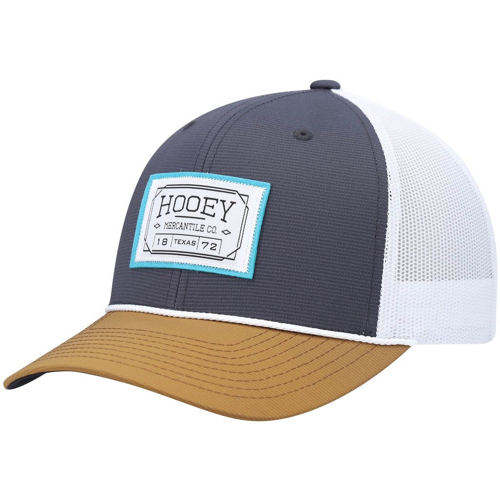 HOOey Doc Trucker Snapback Hat - Navy/Tan