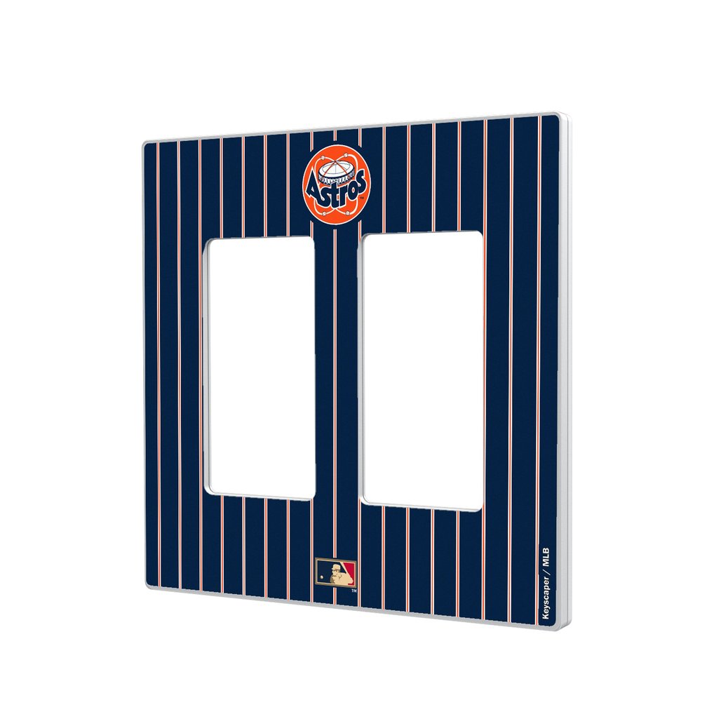 Houston Astros 1977-1998 Cooperstown Pinstripe Double Rocker Light Switch Plate