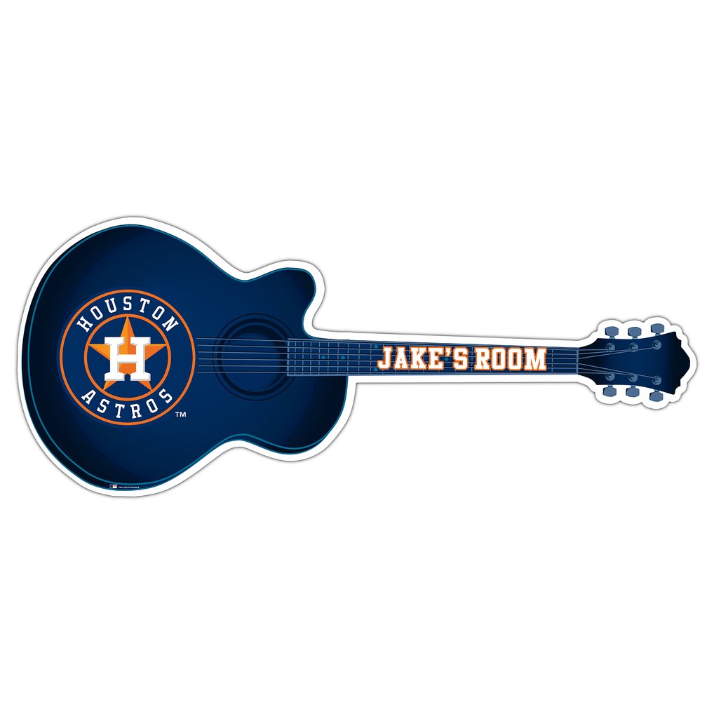 Houston Astros 24" Customizable Guitar Sign