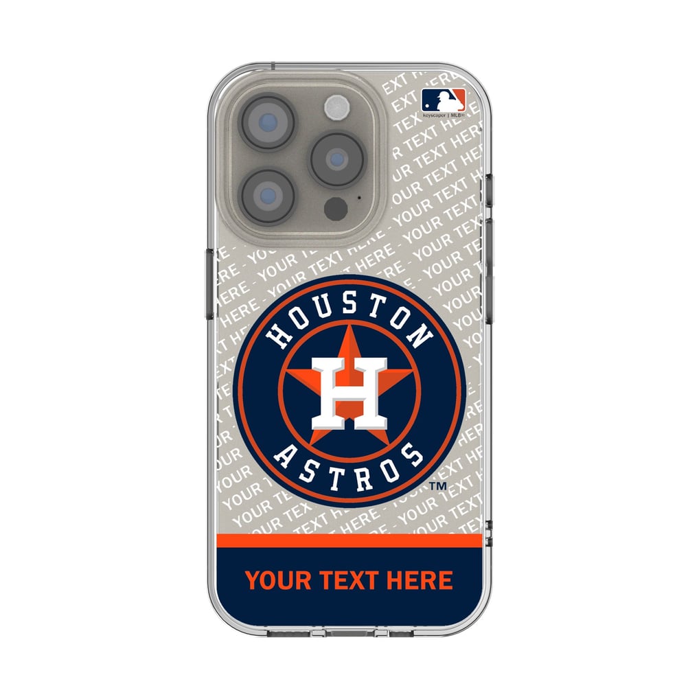 Houston Astros Endzone Design iPhone Clear Case