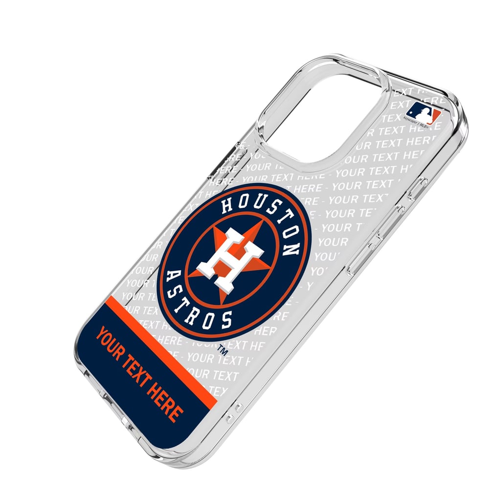 Houston Astros Endzone Design iPhone Clear Case