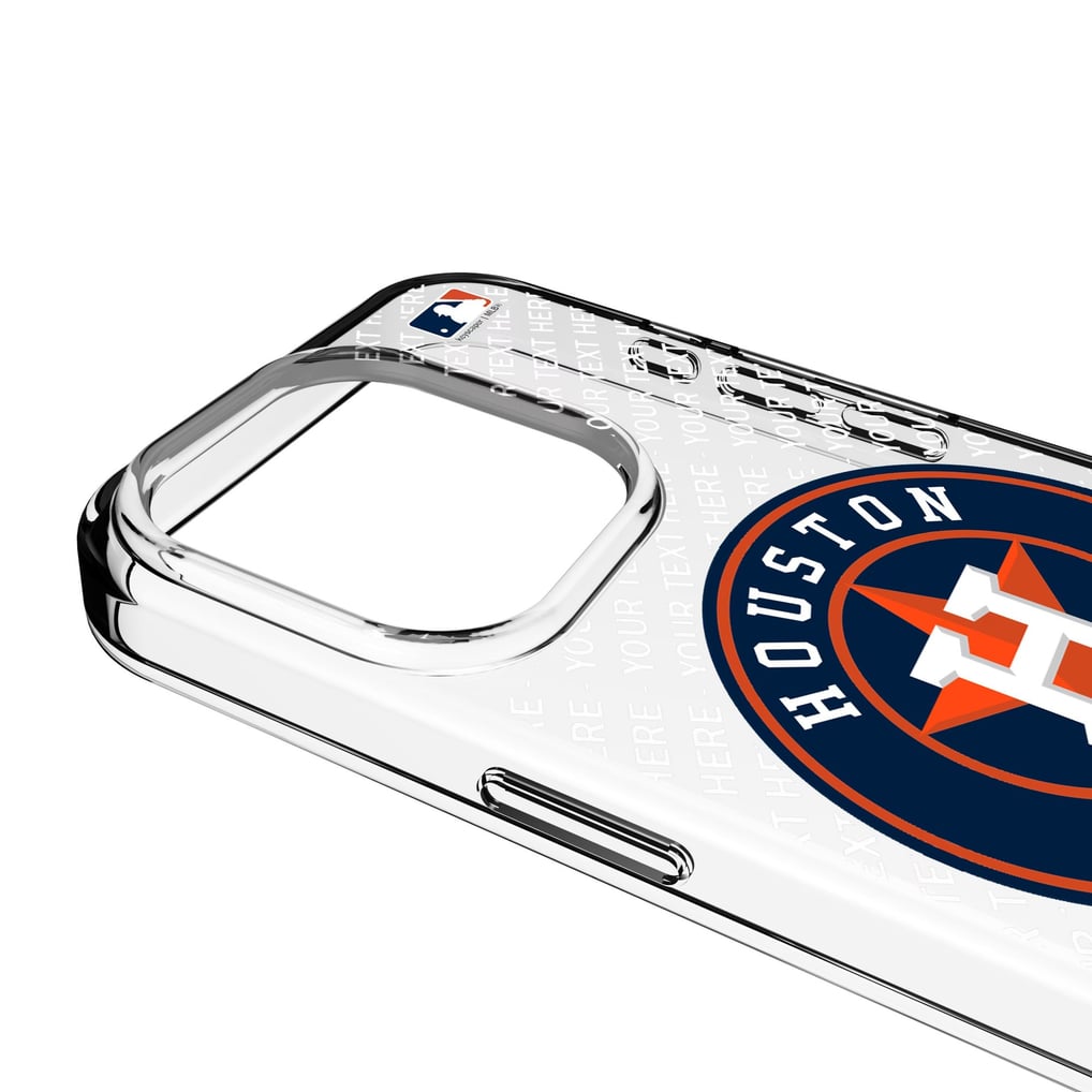 Houston Astros Endzone Design iPhone Clear Case