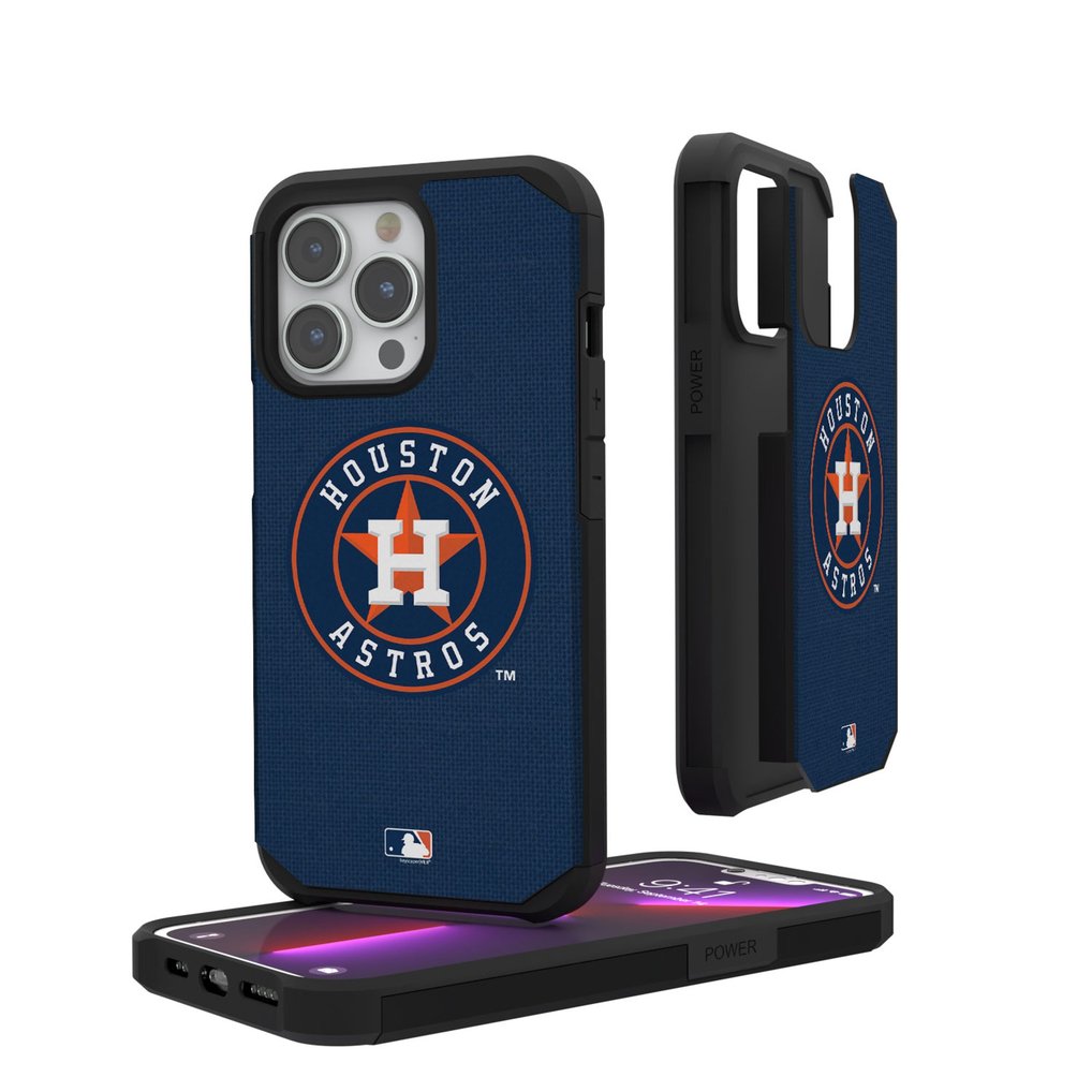 Houston Astros iPhone Solid Design Rugged Case