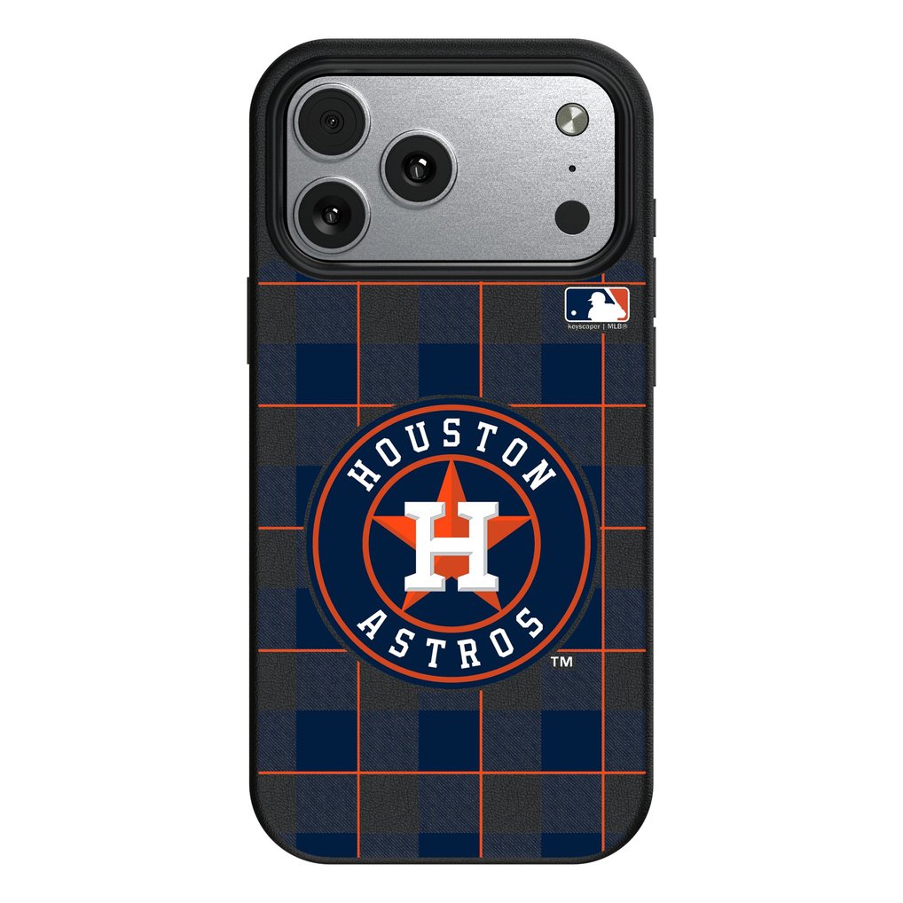 Houston Astros Keyscaper Plaid Magnetic Bump iPhone Case