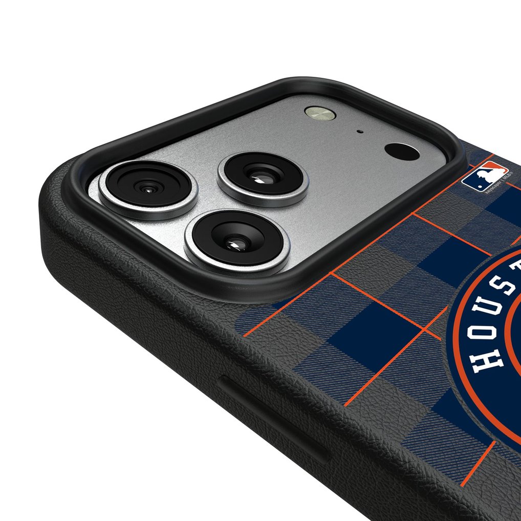 Houston Astros Keyscaper Plaid Magnetic Bump iPhone Case