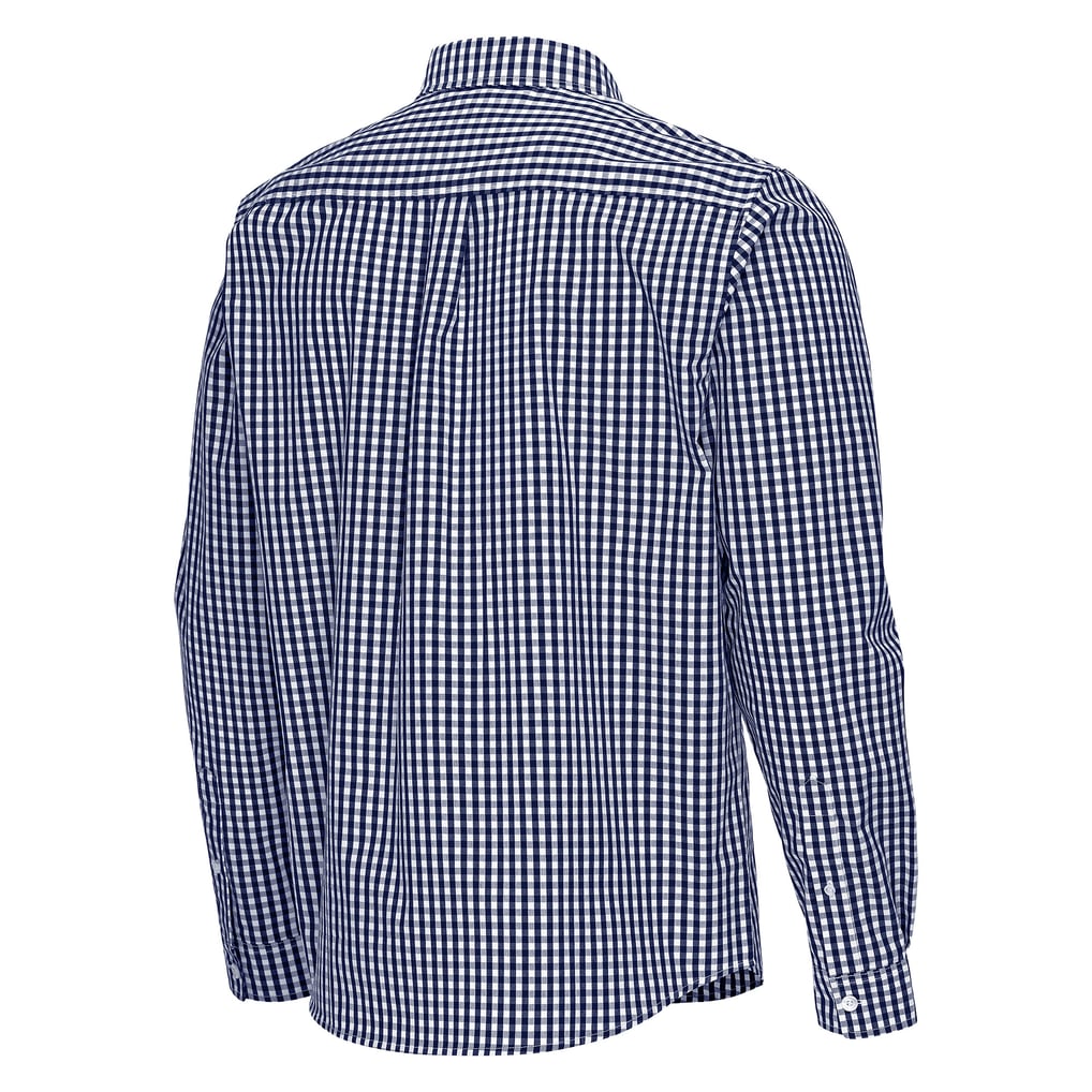 Houston Astros Antigua Ellis Woven Tri-Blend Button-Down Shirt - Navy