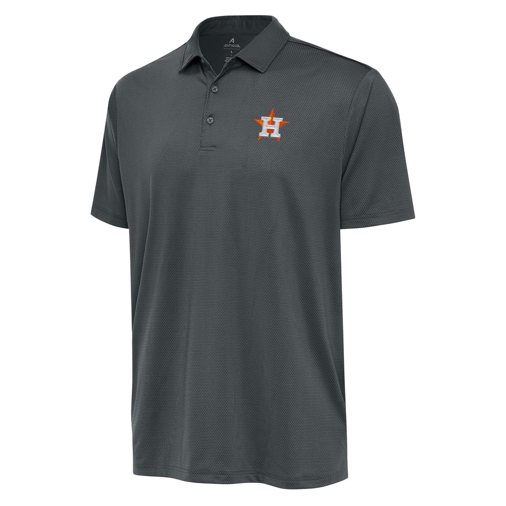  Houston Astros Antigua Eclipse Polo - Pewter