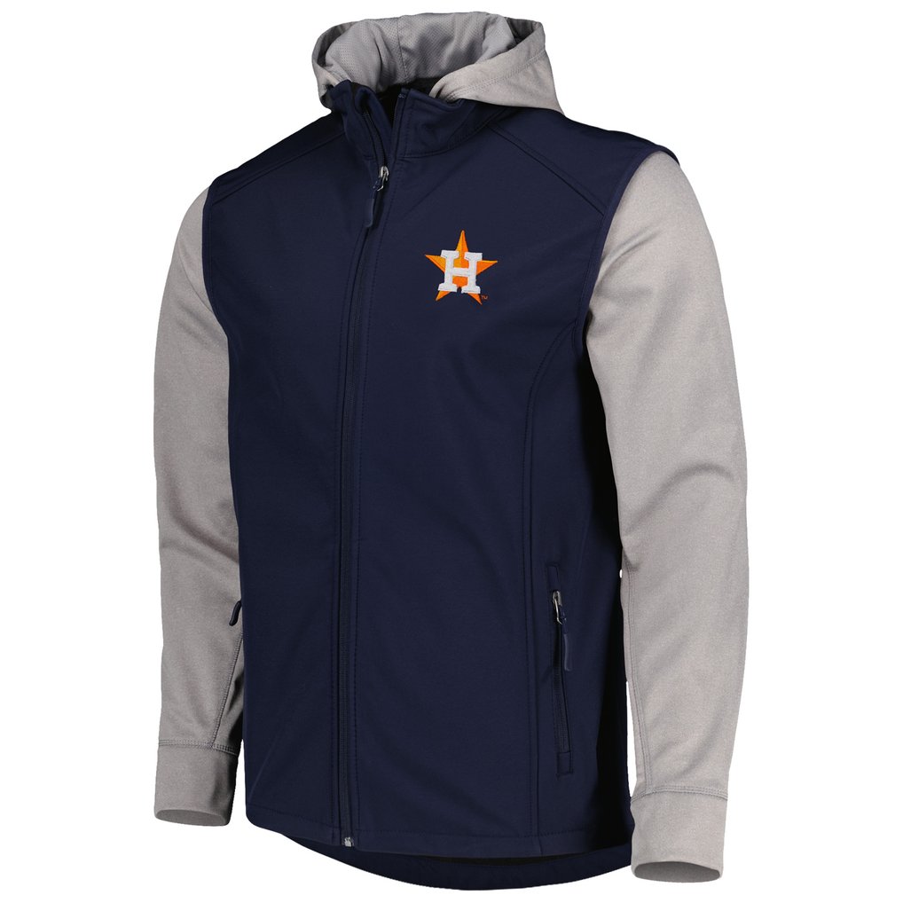 Houston Astros Dunbrooke Alpha Full-Zip Jacket - Navy/Heather Gray