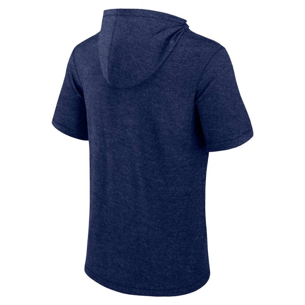 Houston Astros Fanatics Push Short Sleeve Pullover Hoodie - Heather Navy