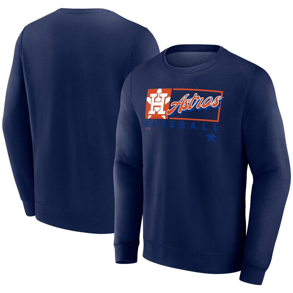 Houston Astros Fanatics Focus Fleece Pullover Sweatshirt - Navy