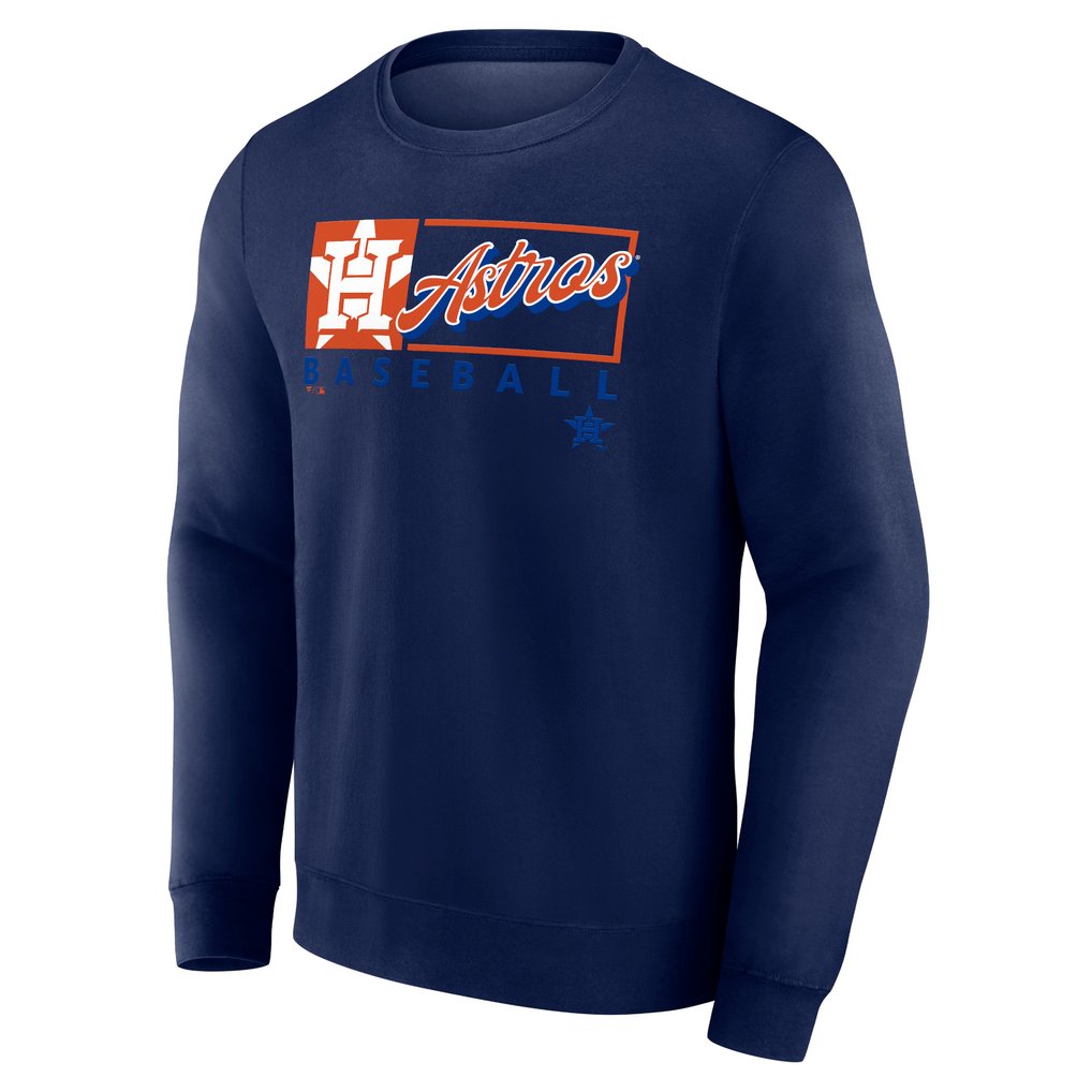 Houston Astros Fanatics Focus Fleece Pullover Sweatshirt - Navy