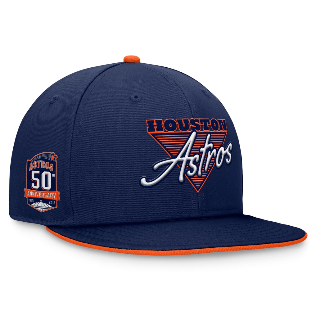Houston Astros Fanatics Fundamental Tri-Script Fitted Hat - Navy