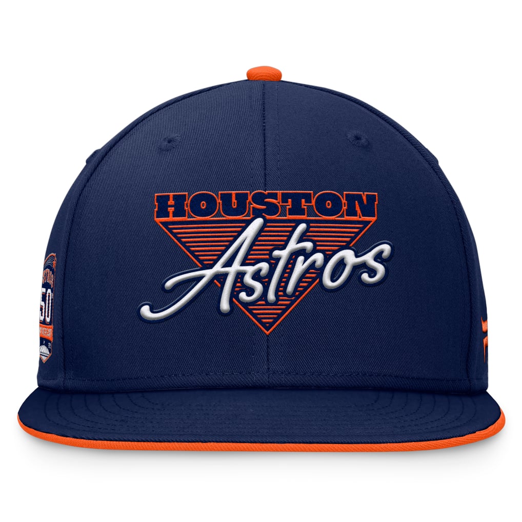 Houston Astros Fanatics Fundamental Tri-Script Fitted Hat - Navy