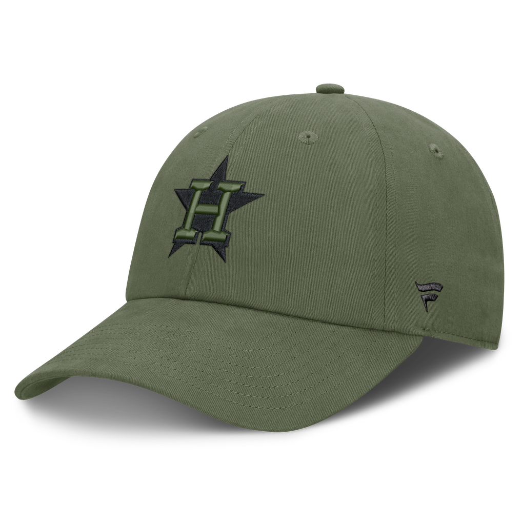  Houston Astros Fanatics Pine Rider Adjustable Hat - Olive