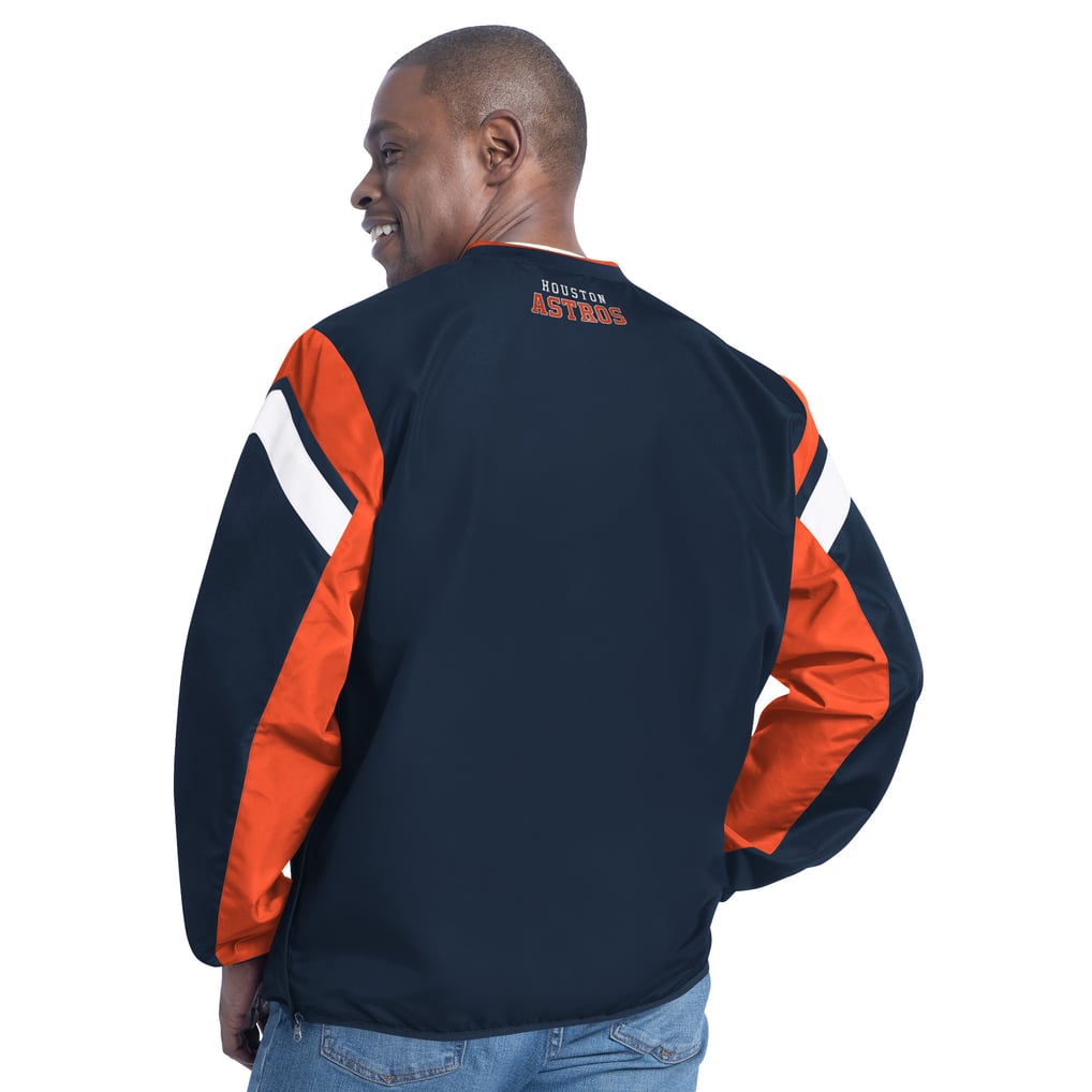 Houston Astros G-III Sports by Carl Banks Double Coverage V-Neck Pullover - Navy