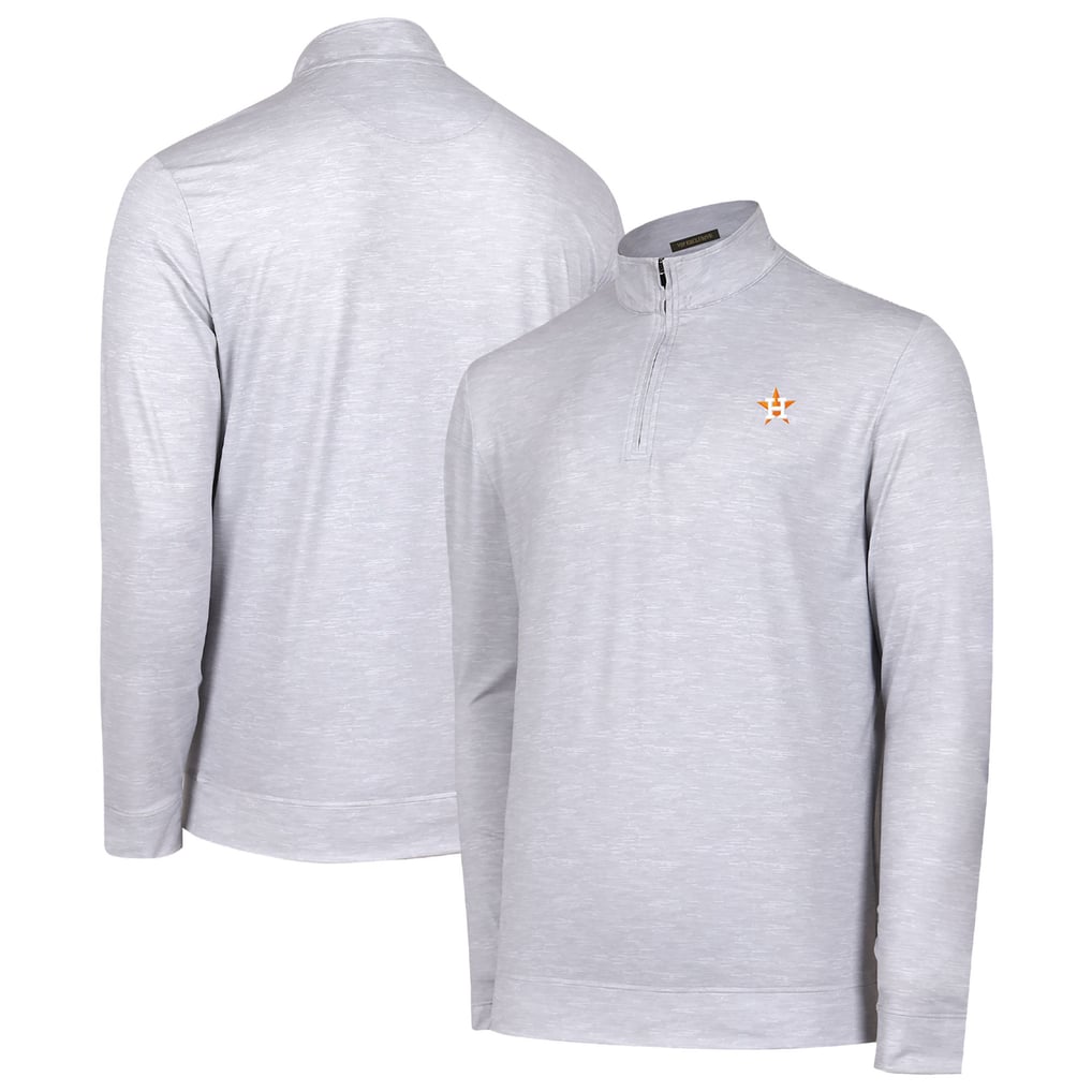 Houston Astros Sublime Tri-Blend Quarter-Zip Jacket - Gray