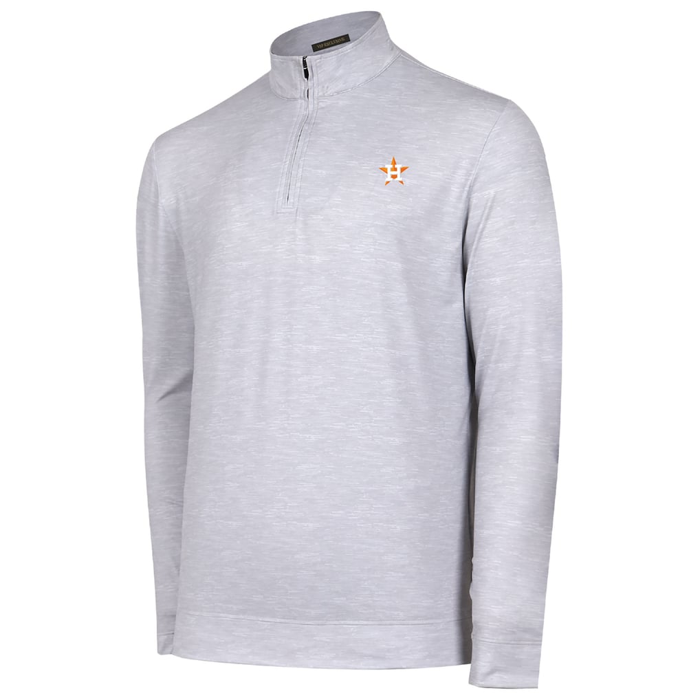 Houston Astros Sublime Tri-Blend Quarter-Zip Jacket - Gray
