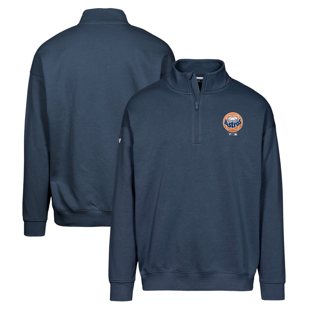 Houston Astros Levelwear Murray Core Logo Quarter-Zip Pullover Top - Navy