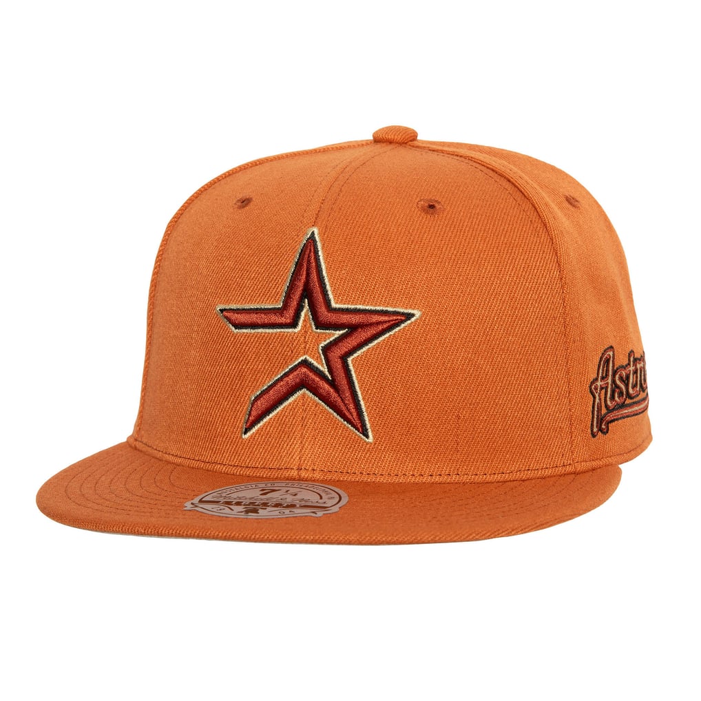  Houston Astros Mitchell & Ness Cooperstown Collection Fitted Hat - Orange