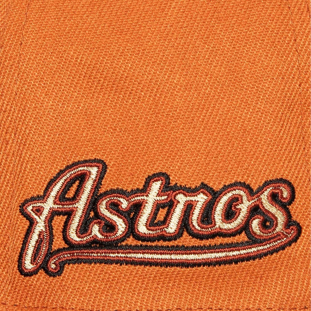  Houston Astros Mitchell & Ness Cooperstown Collection Fitted Hat - Orange