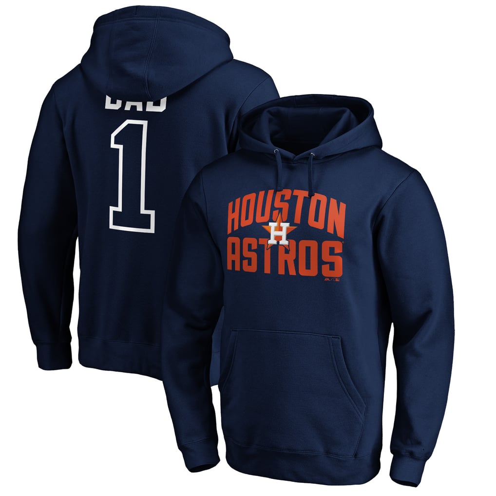 Houston Astros Father's Day #1 Dad Pullover Hoodie - Navy