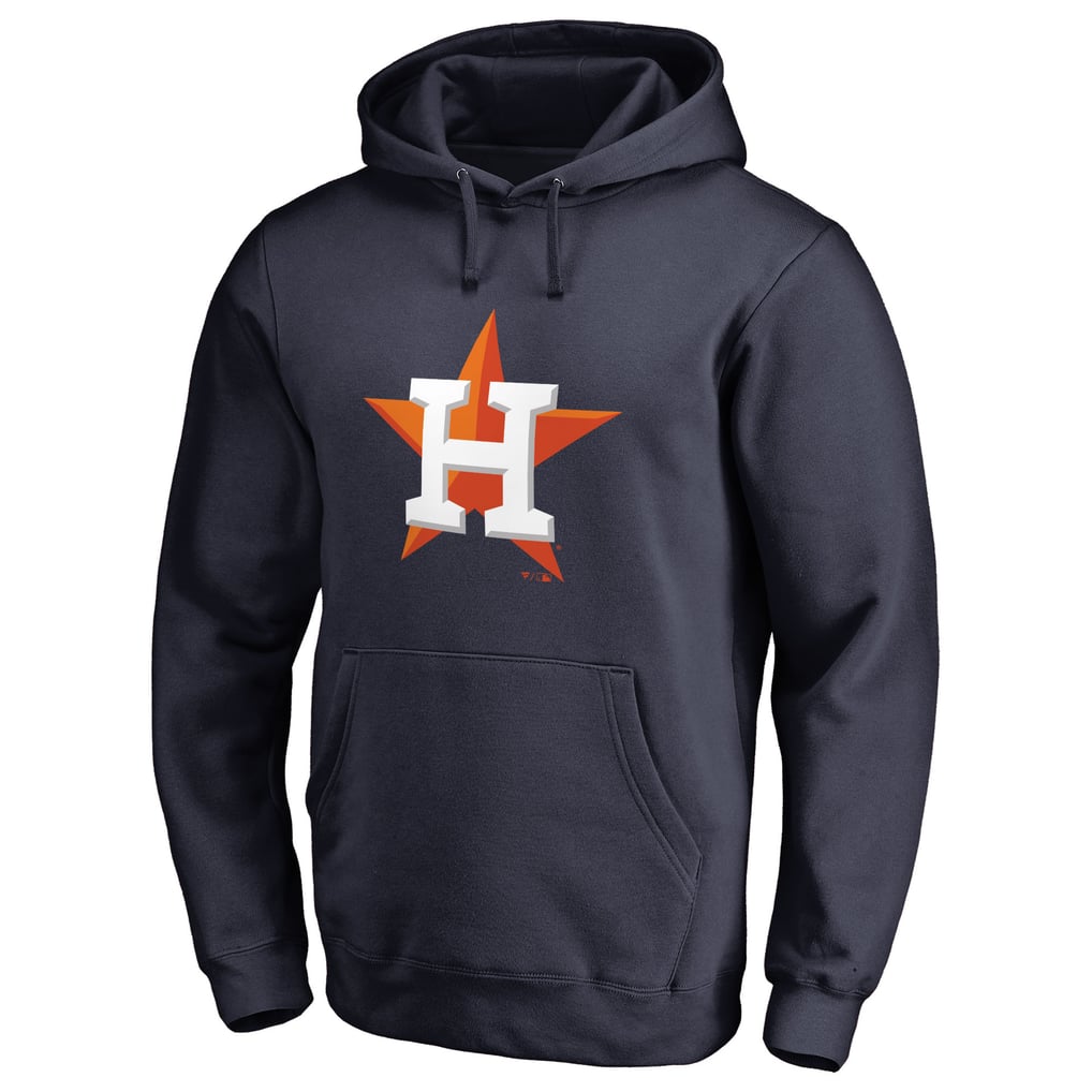 Houston Astros Official Logo Fitted Pullover Hoodie - Navy