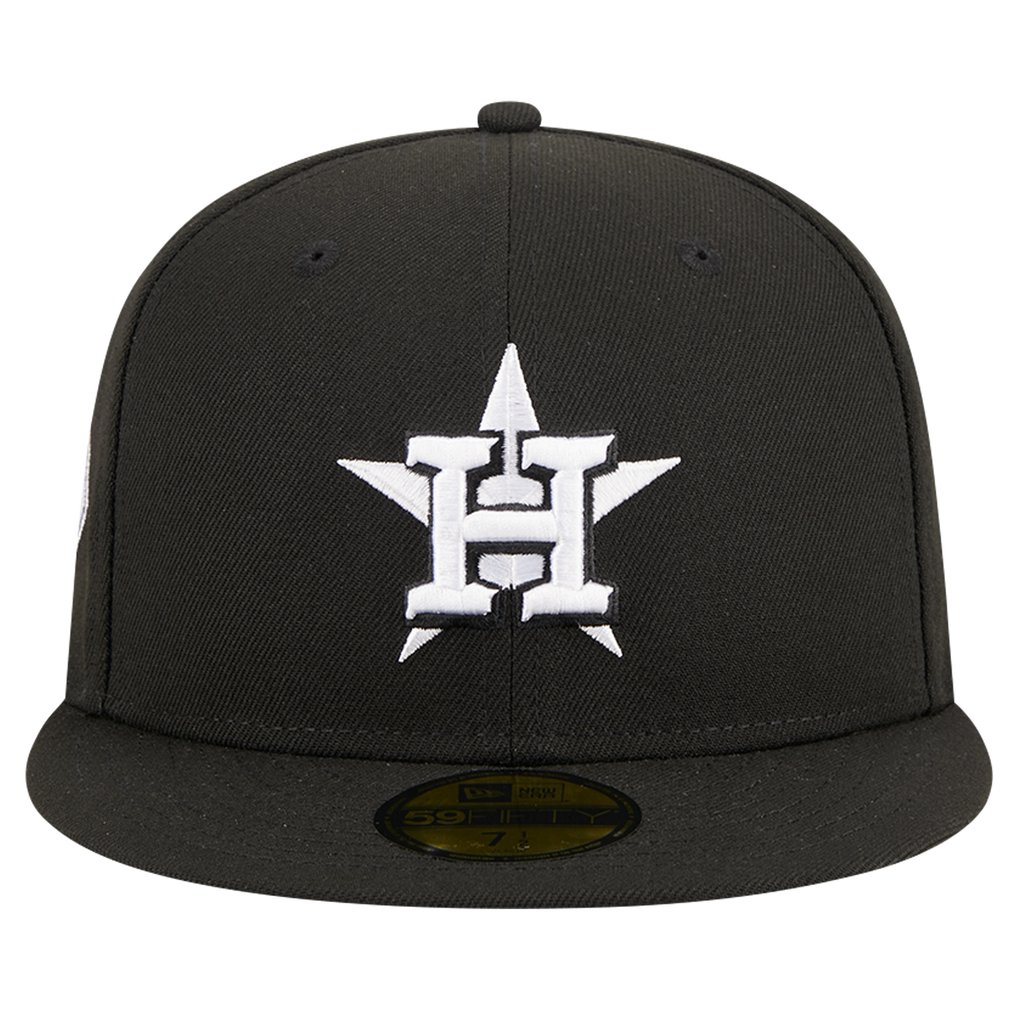 Houston Astros New Era Logo 59FIFTY Fitted Hat - Black