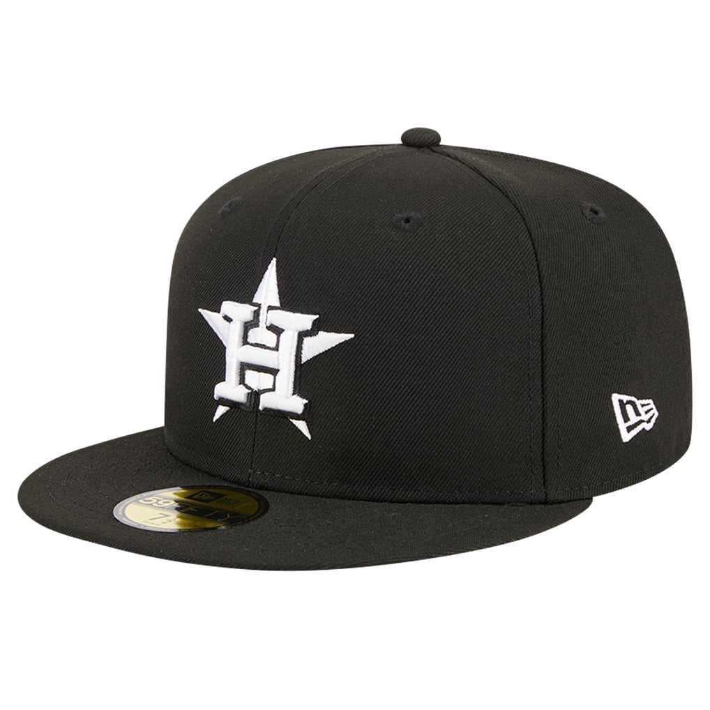 Houston Astros New Era Logo 59FIFTY Fitted Hat - Black