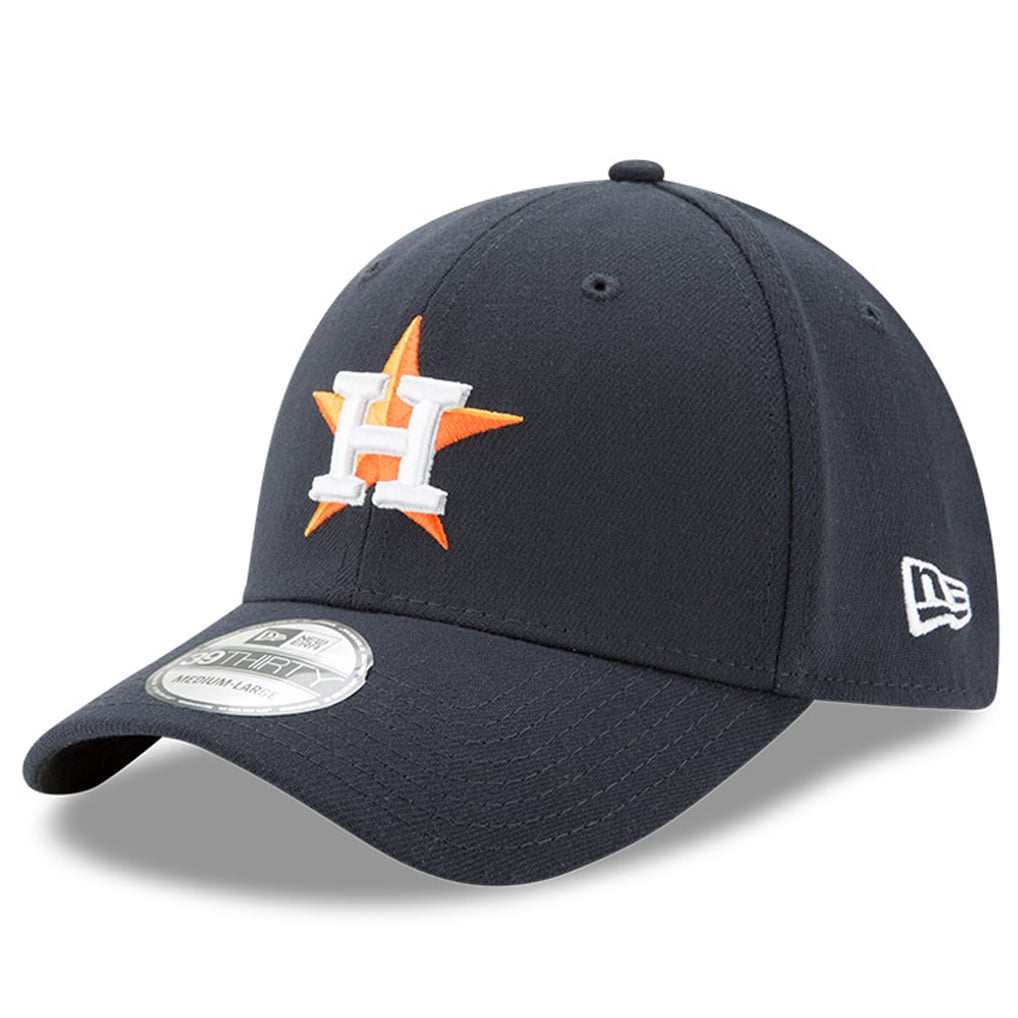 Houston Astros New Era Button Team Classic 39THIRTY Flex Hat - Navy