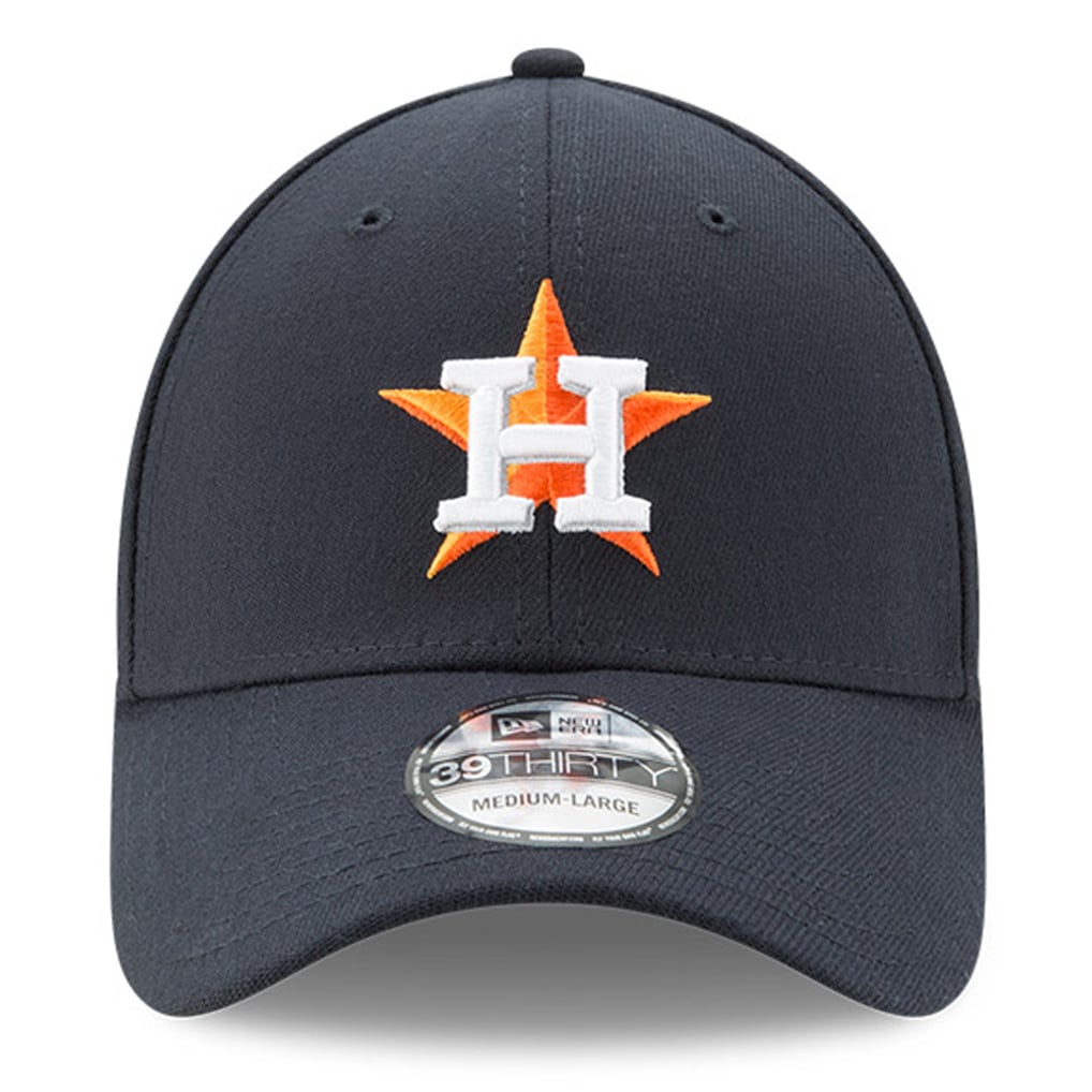 Houston Astros New Era Button Team Classic 39THIRTY Flex Hat - Navy