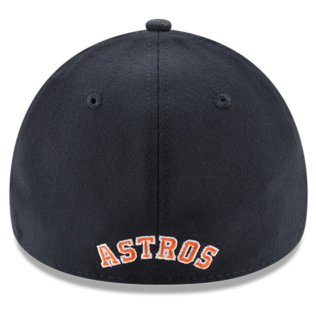 Houston Astros New Era Button Team Classic 39THIRTY Flex Hat - Navy
