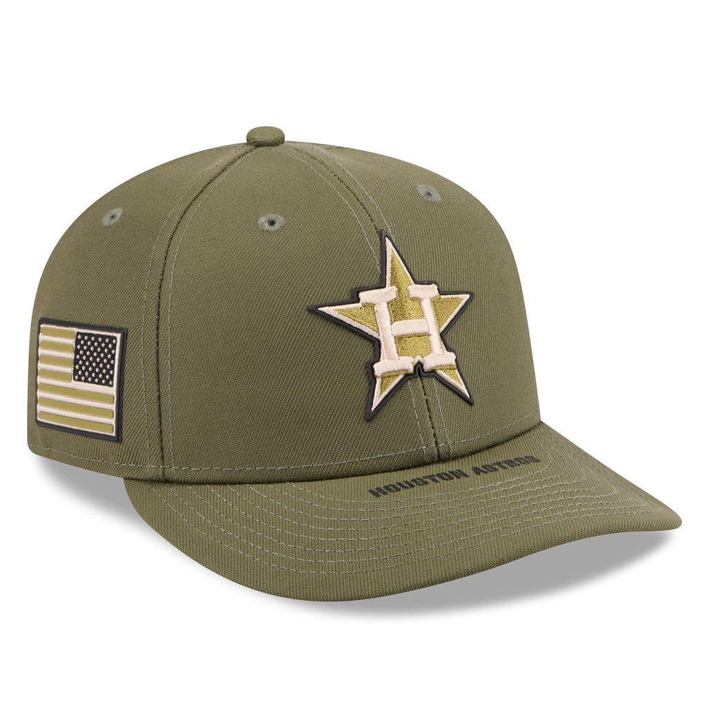  Houston Astros New Era 2026 Armed Forces Day Low Profile 59FIFTY Fitted Hat - Olive