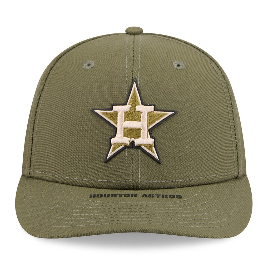  Houston Astros New Era 2026 Armed Forces Day Low Profile 59FIFTY Fitted Hat - Olive