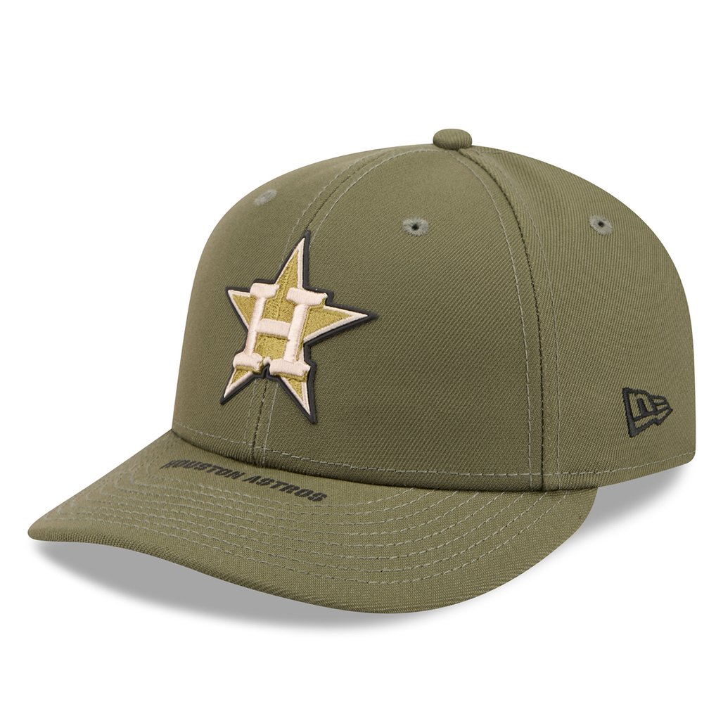  Houston Astros New Era 2026 Armed Forces Day Low Profile 59FIFTY Fitted Hat - Olive