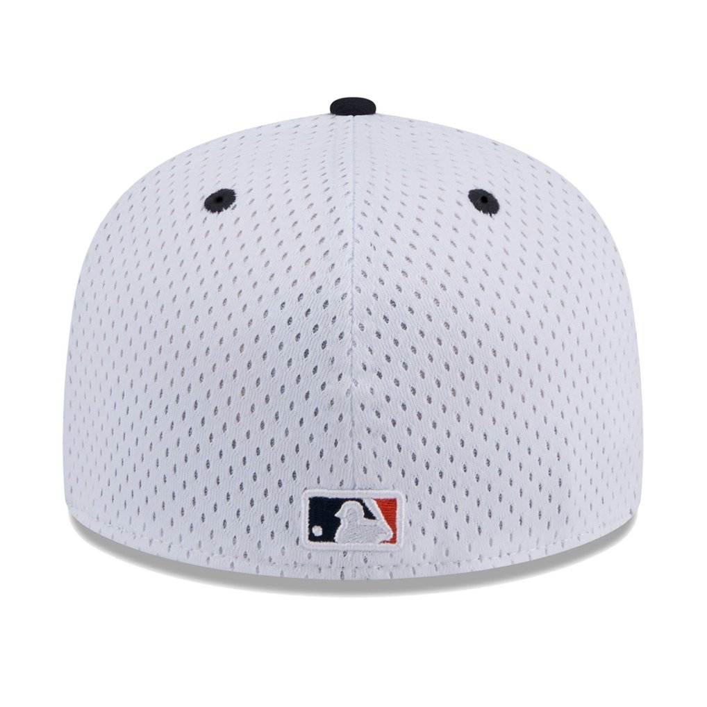 Houston Astros New Era Throwback Mesh 59FIFTY Fitted Hat - White