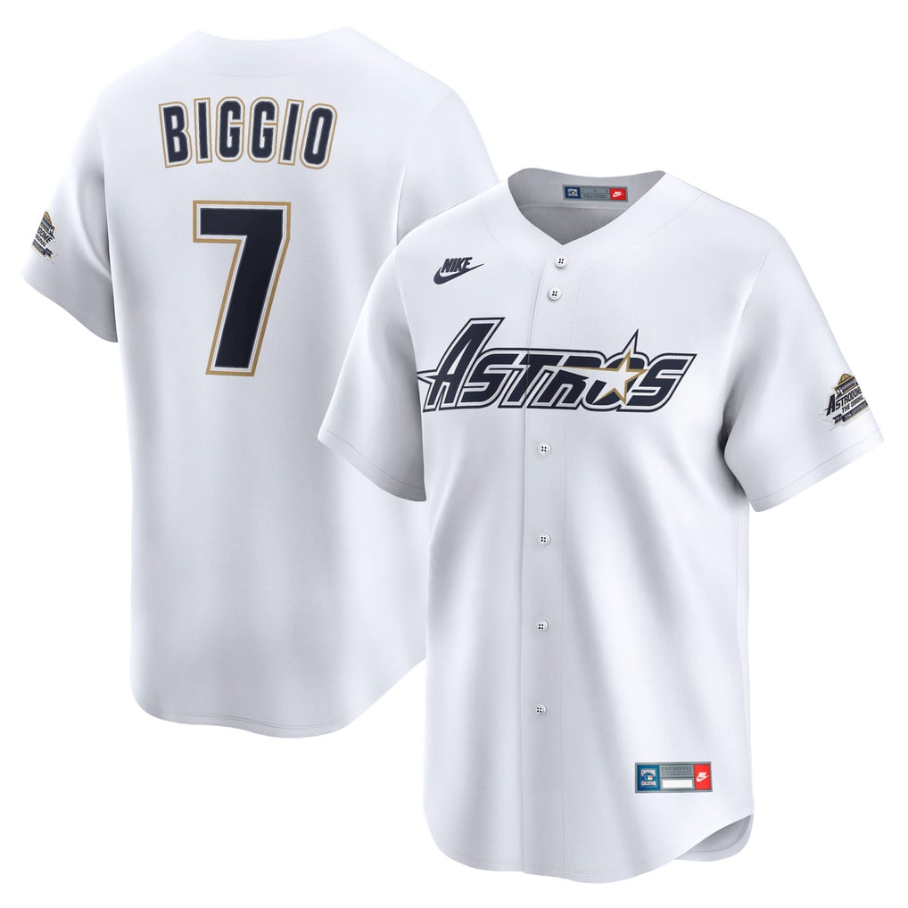 Craig Biggio Houston Astros Nike Throwback Cooperstown Collection Limited Jersey - White