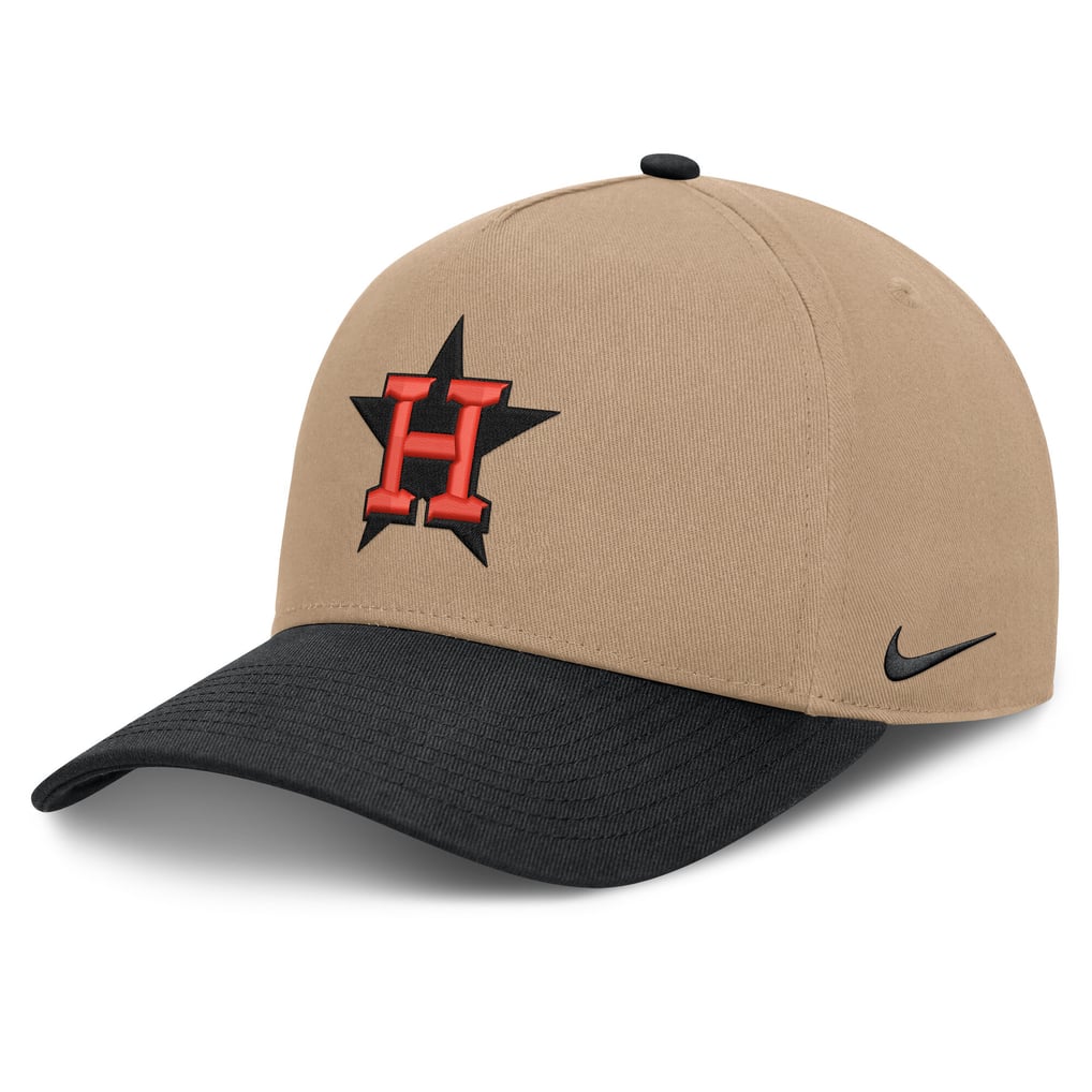  Houston Astros Nike Rise A-Frame Adjustable Hat - Khaki/Black