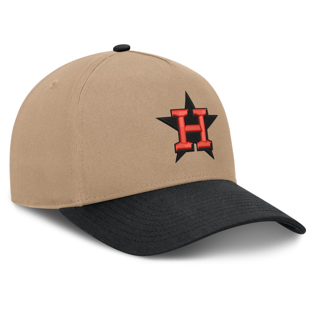  Houston Astros Nike Rise A-Frame Adjustable Hat - Khaki/Black