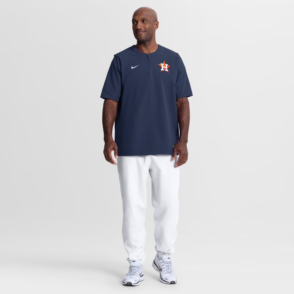 Houston Astros Nike Authentic Collection Dri-FIT Quarter-Zip Windshirt - Navy