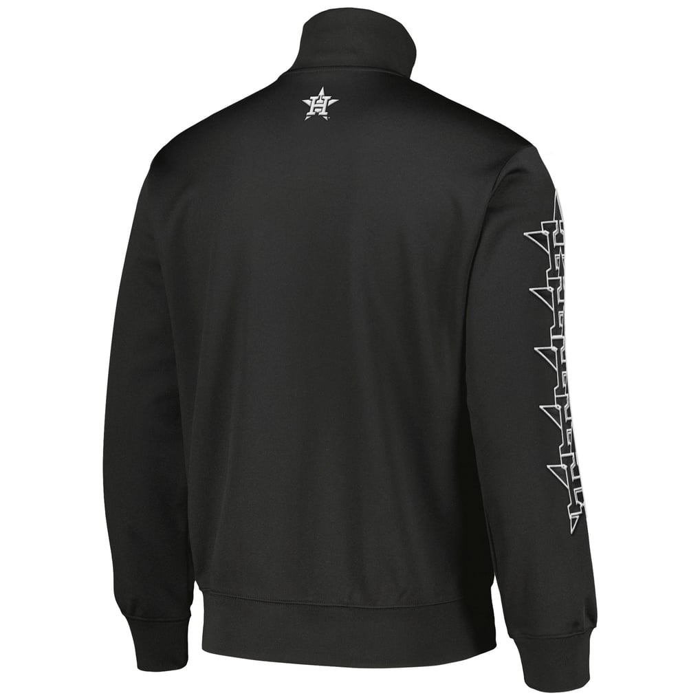 Houston Astros PLEASURES Pitcher Full-Zip Track Jacket - Black