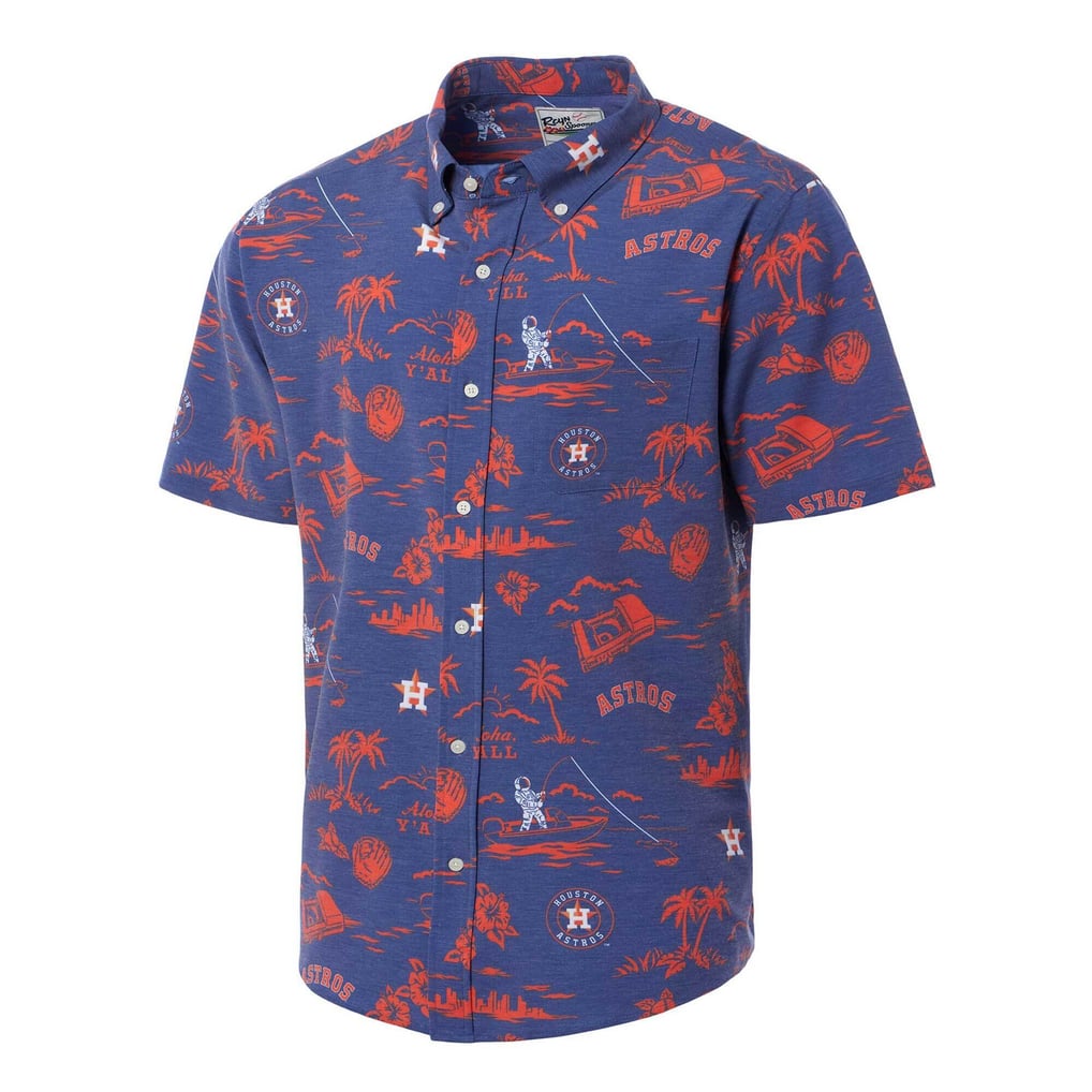 Houston Astros Reyn Spooner Big & Tall Kekai Performance Tri-Blend Button-Down Shirt - Navy