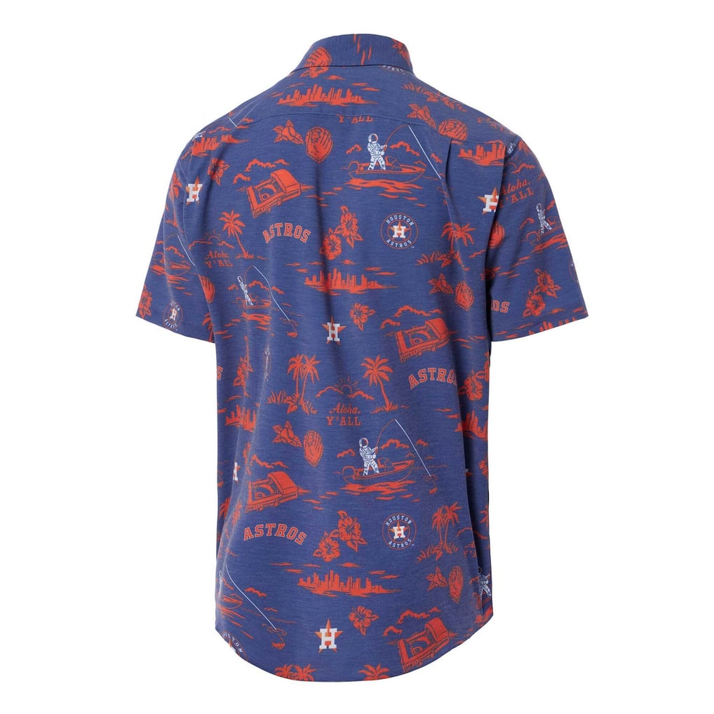 Houston Astros Reyn Spooner Big & Tall Kekai Performance Tri-Blend Button-Down Shirt - Navy