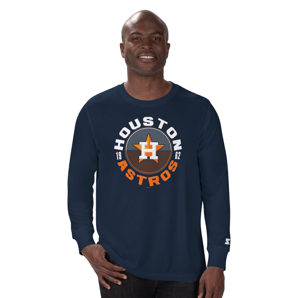 Houston Astros Starter Halftime Long Sleeve T-Shirt - Navy