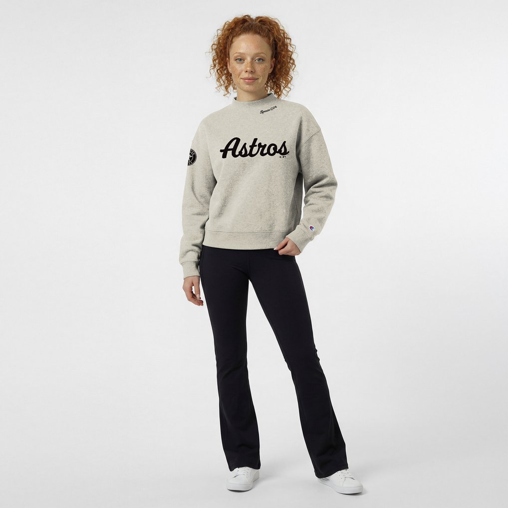 Houston Astros Champion Women's Triumph Tri-Blend Sweatshirt - Stone