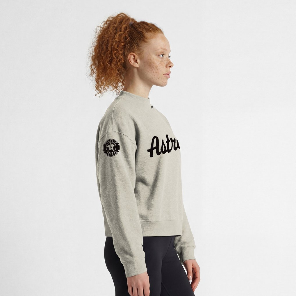 Houston Astros Champion Women's Triumph Tri-Blend Sweatshirt - Stone