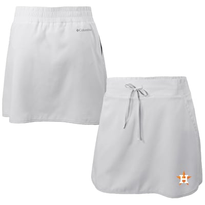  Houston Astros Columbia Women's Omni-Wick Lakewood Pines Skort - White
