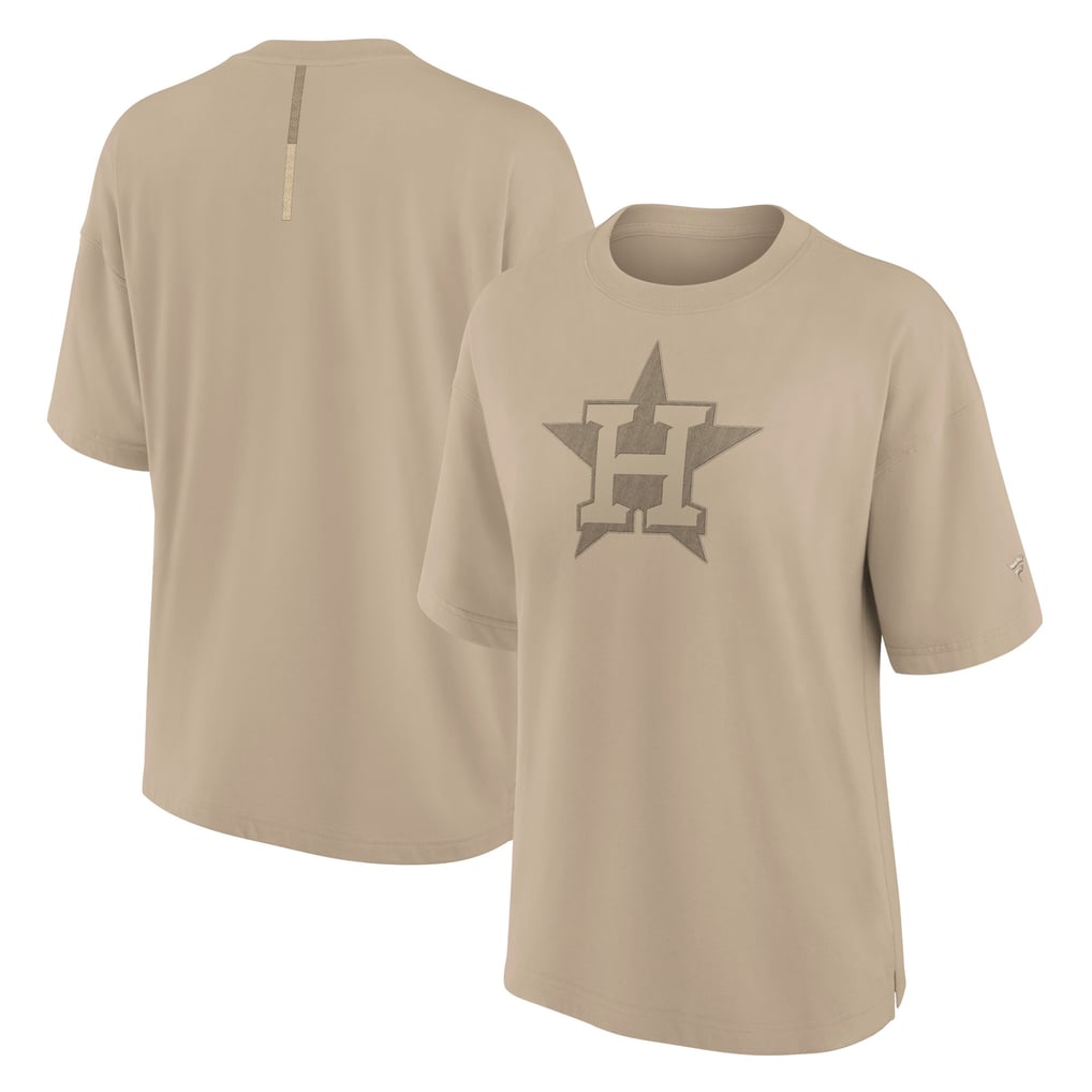 Houston Astros Fanatics Women's Oversized Elements T-Shirt - Khaki
